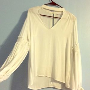 Long sleeve white shirt